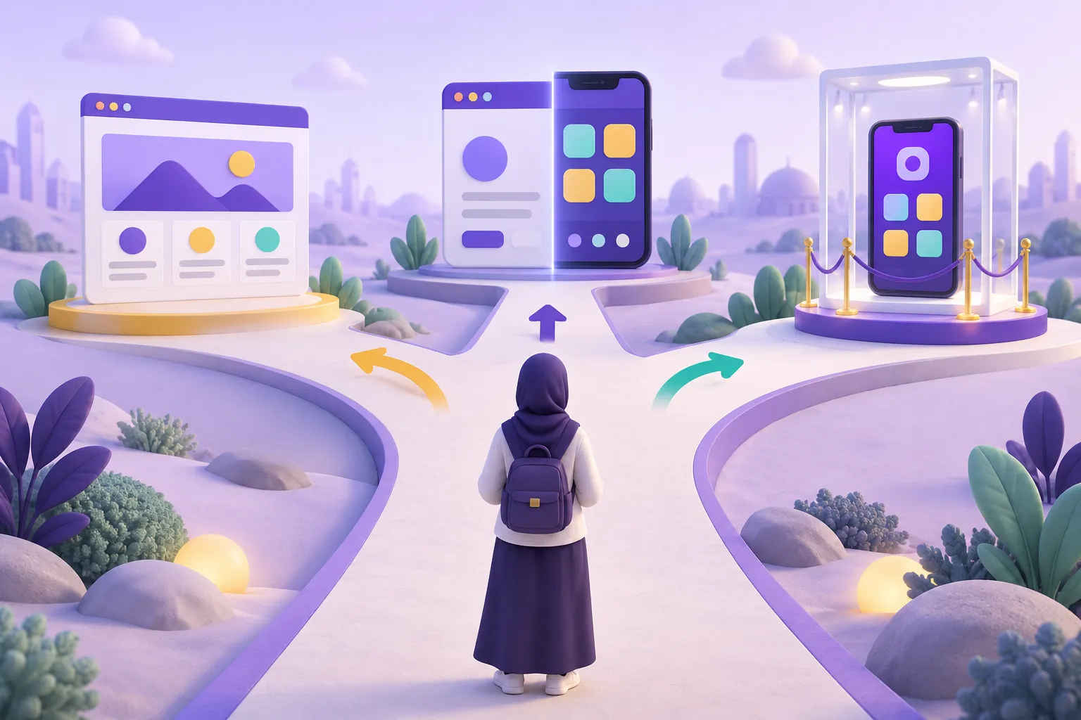 مقارنة بين الموقع التقليدي وتطبيق PWA والتطبيق الأصلي