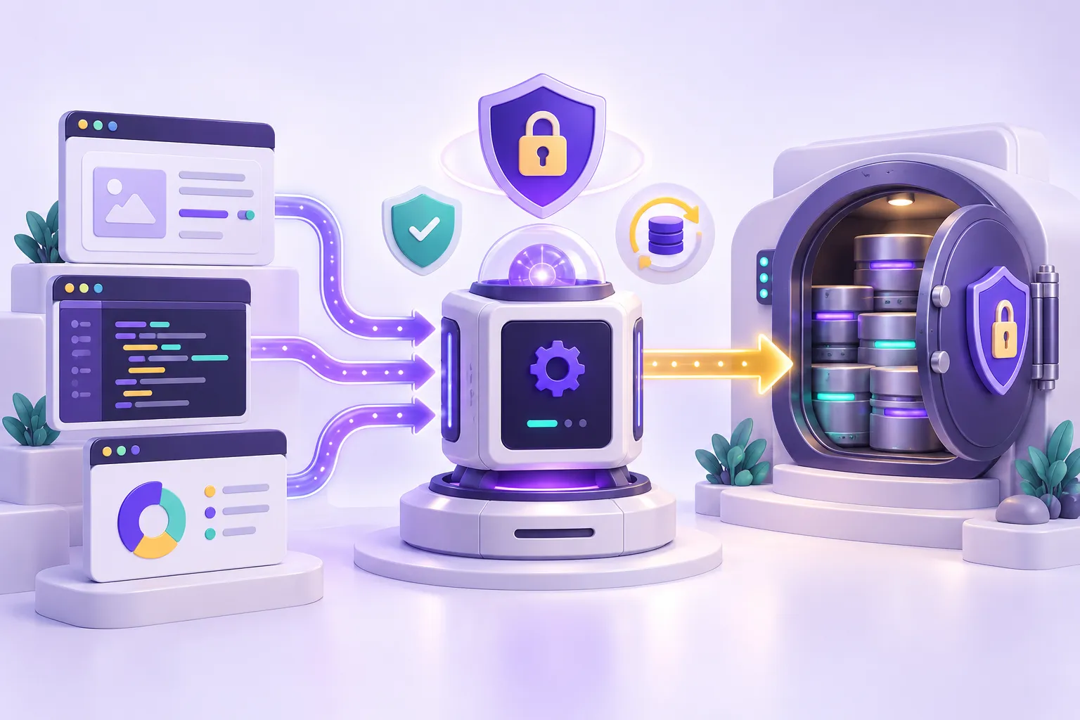 نظام إدارة قواعد البيانات كوسيط بين التطبيقات والبيانات