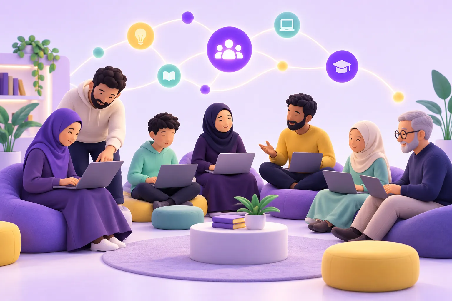 مجتمع من المبرمجين يساعد بعضهم بعضًا