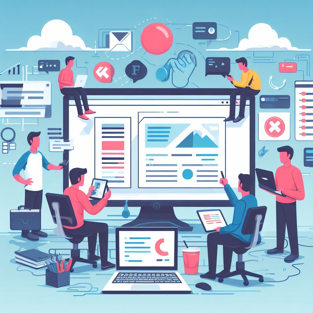explanatory image about frontend development