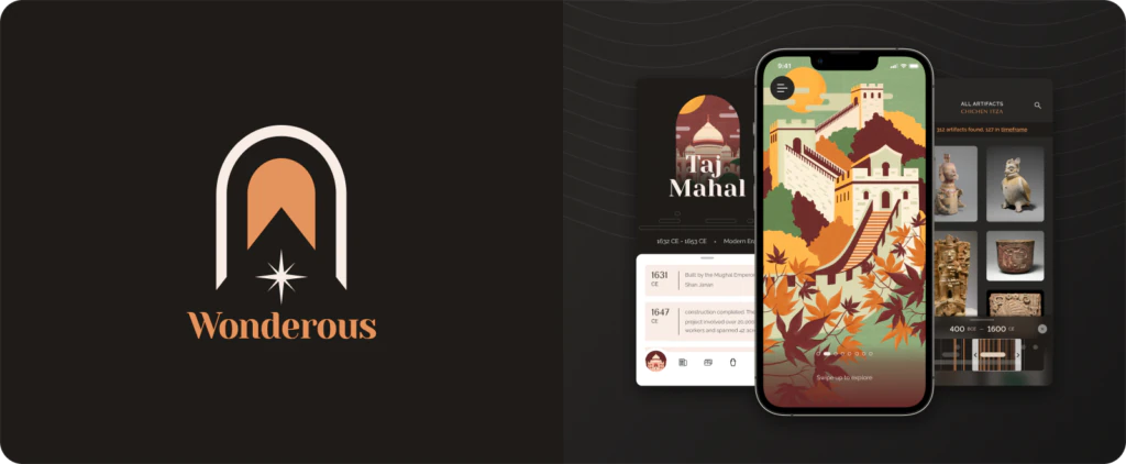 example of wonderous.app with flutter