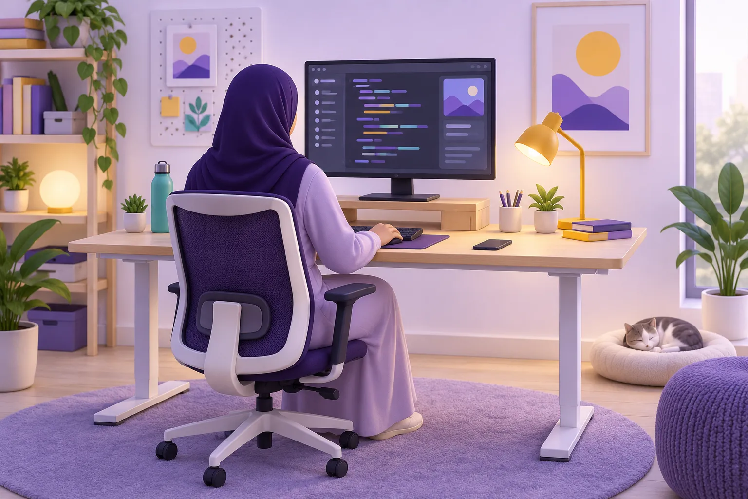 بيئة عمل مريحة ومنظمة لتعلم البرمجة